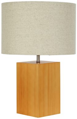 Collection Lonan Table Lamp - Walnut Effect